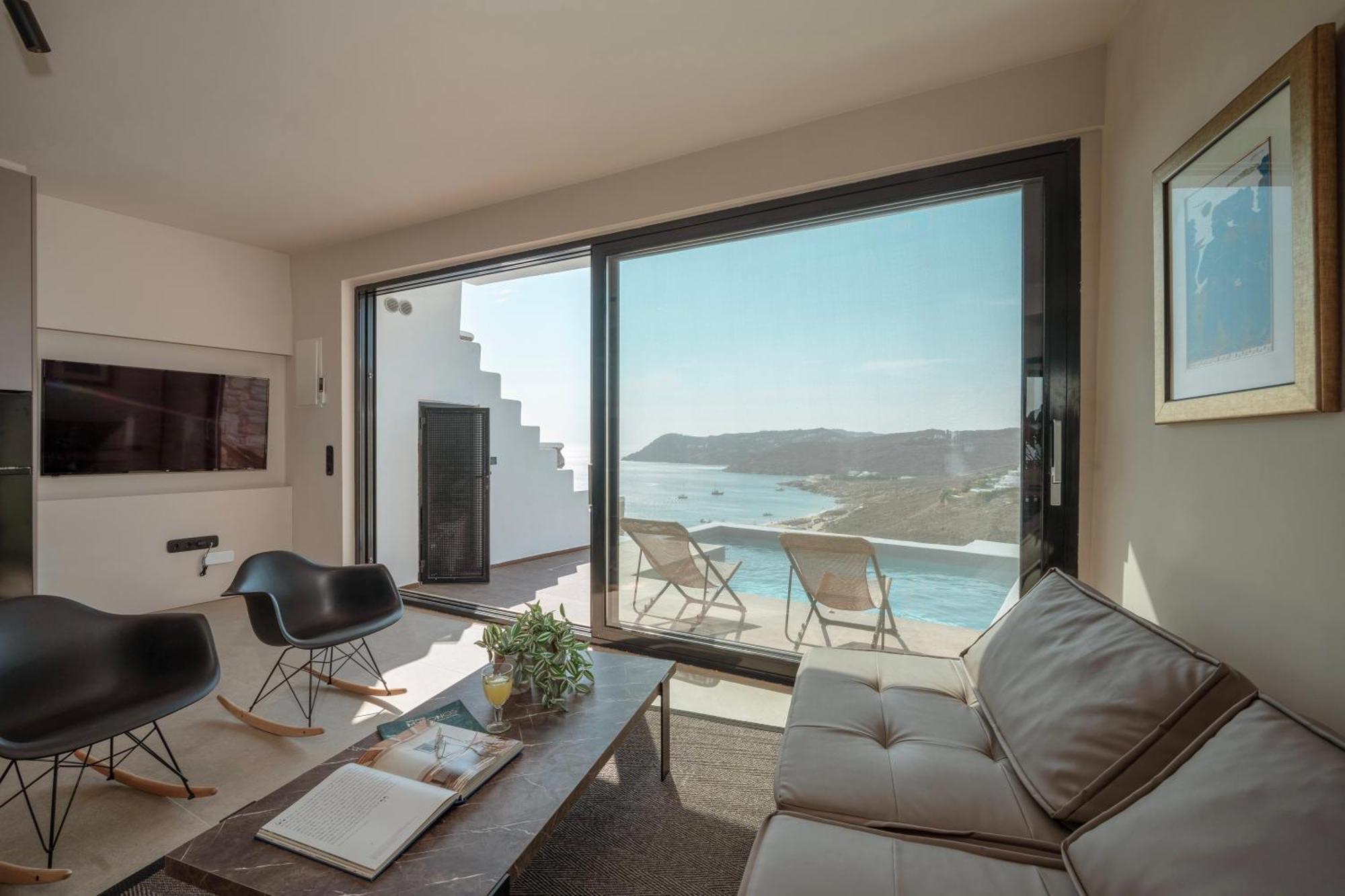 Luxury House With Private Pool At Elia Beach Mykonos Town Екстер'єр фото