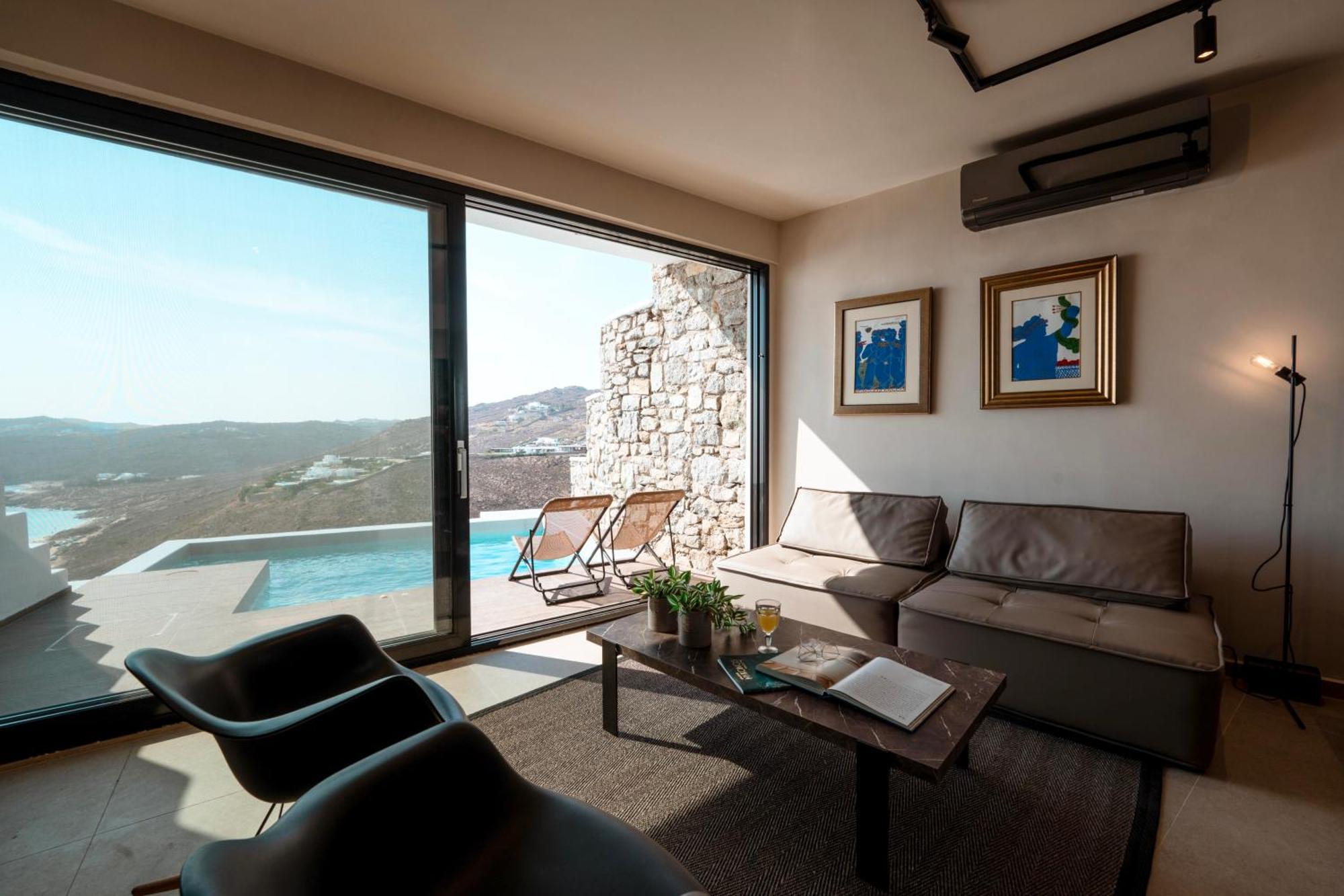 Luxury House With Private Pool At Elia Beach Mykonos Town Екстер'єр фото