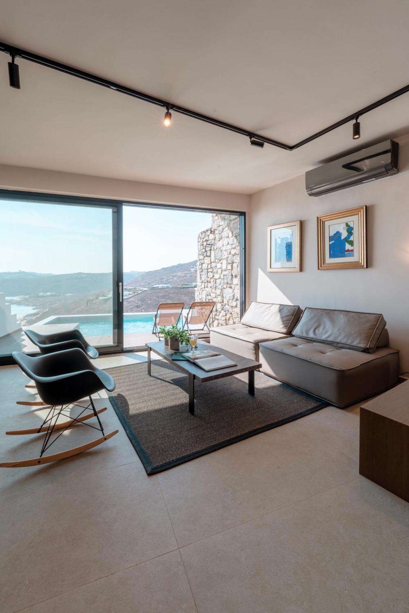 Luxury House With Private Pool At Elia Beach Mykonos Town Екстер'єр фото