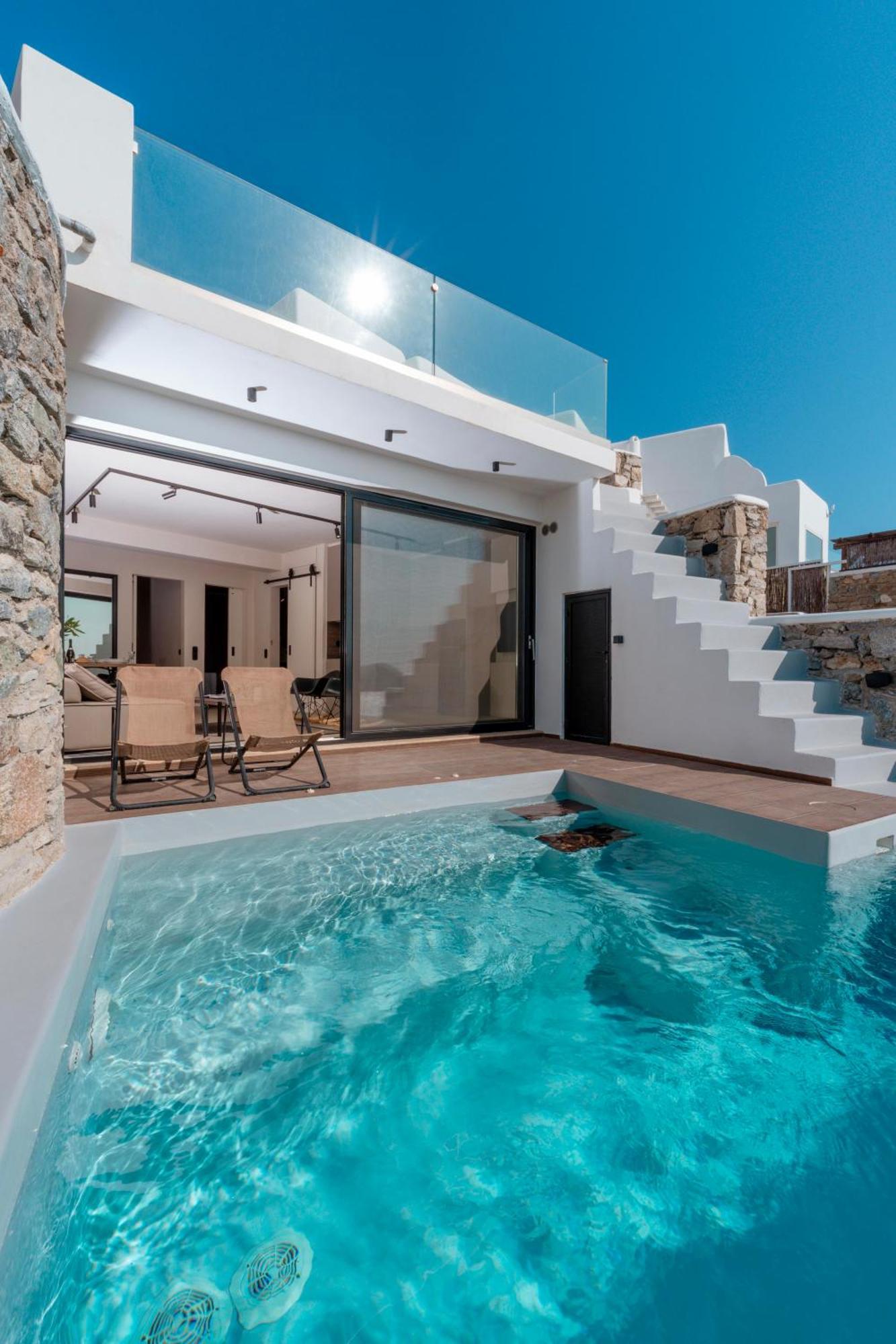 Luxury House With Private Pool At Elia Beach Mykonos Town Екстер'єр фото