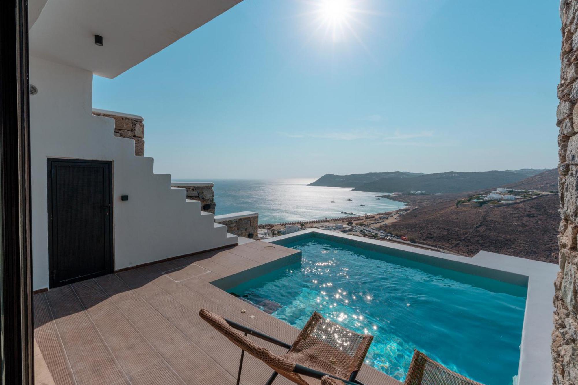 Luxury House With Private Pool At Elia Beach Mykonos Town Екстер'єр фото