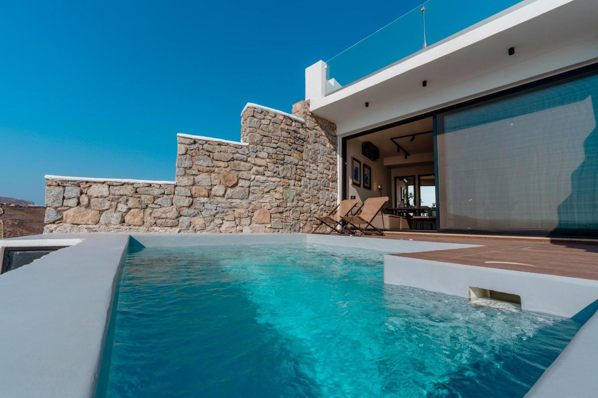 Luxury House With Private Pool At Elia Beach Mykonos Town Екстер'єр фото