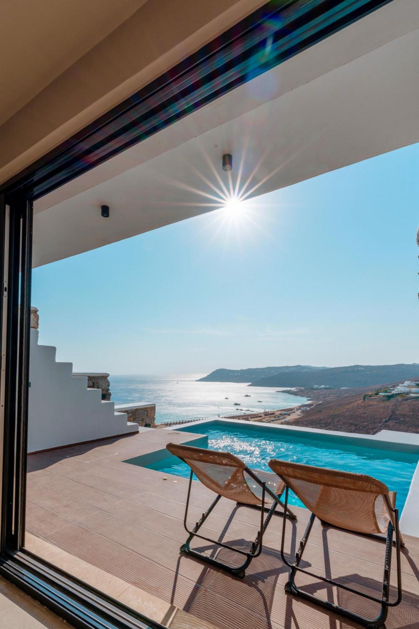 Luxury House With Private Pool At Elia Beach Mykonos Town Екстер'єр фото
