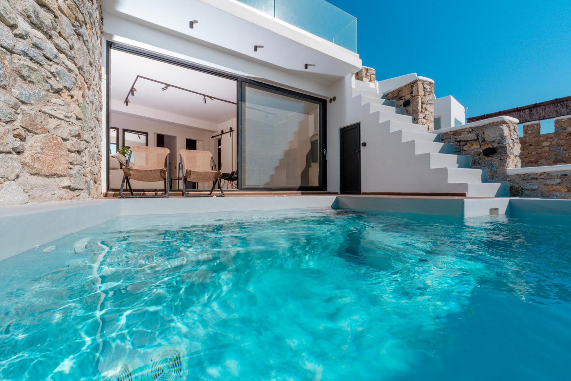 Luxury House With Private Pool At Elia Beach Mykonos Town Екстер'єр фото