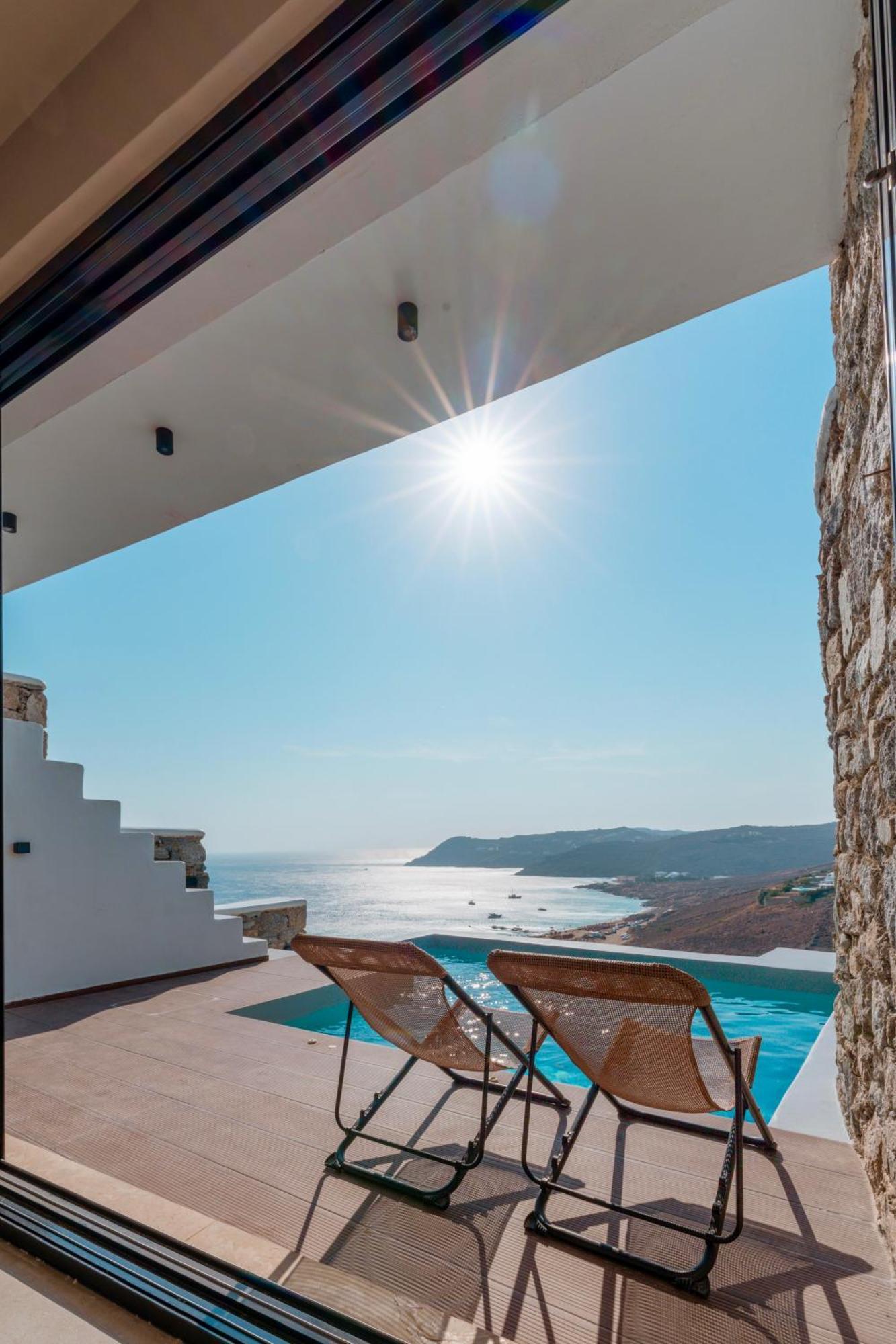 Luxury House With Private Pool At Elia Beach Mykonos Town Екстер'єр фото